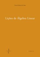 Lições de álgebra linear