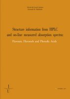 Structure information from HPLC and on-line measured absorption spectra: flavones, flavonols and phenolic acids