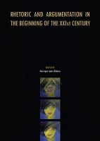 Rhetoric and argumentation in the beginning of the XXIst century