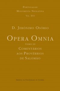 Opera Omnia. Tomo III. Comentários aos provérbios de Salomão